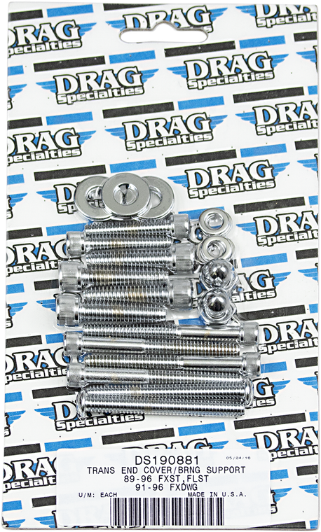 Drag Specialties - Bolt Set - Transmission End - Knurled - Softail - Bolt Set - MK268