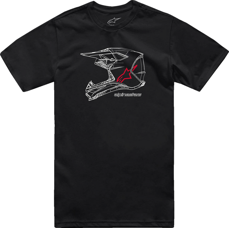Alpinestars - Tee Mx Helmet Ss Bk 2x - 1214-73116-10-2XL
