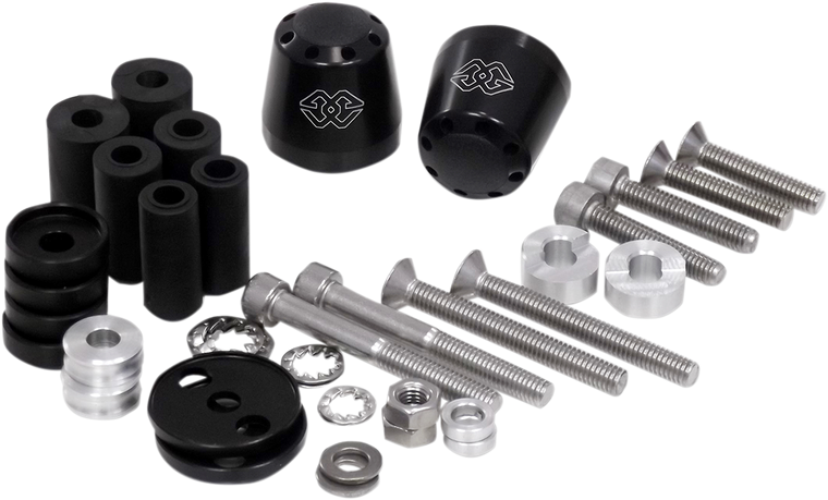 Gilles Tooling - Bar-end Weights Cone Blk - LG-CO-22-B