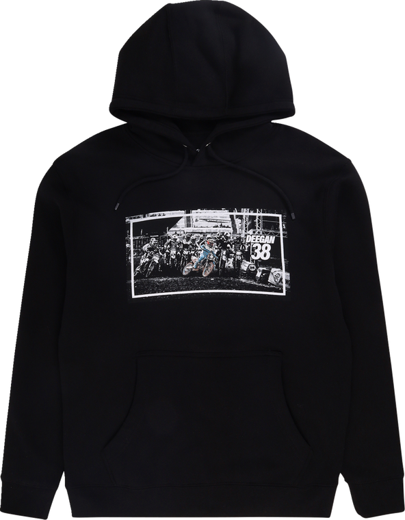 Deegan Apparel - Hoodie Holeshot Black Lg - DMTFP3003BLKL