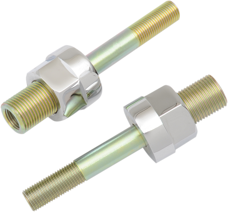 Burly Brand - Adjustable Shock Lowering Kit - Chrome/Gold Anodized Finish - Lowers 0"- 1.25" - Shock Lowering Kit - B28-257CH