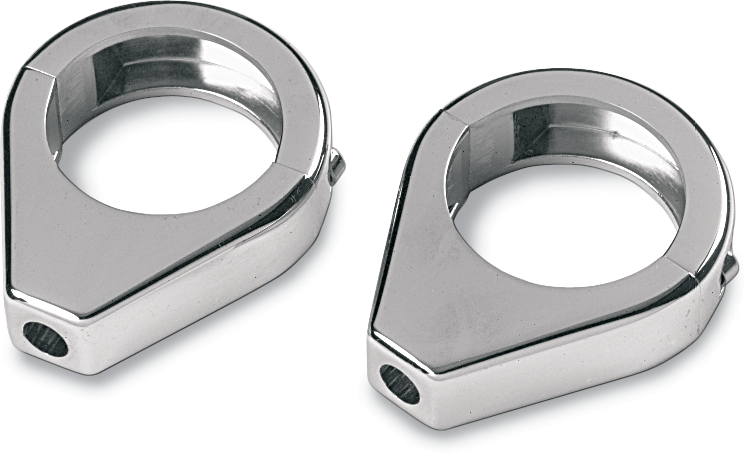 Drag Specialties - Turn Signal - Clamp - 41mm - Chrome - Turn Signal Fork Clamps - 12-6049-41BC114