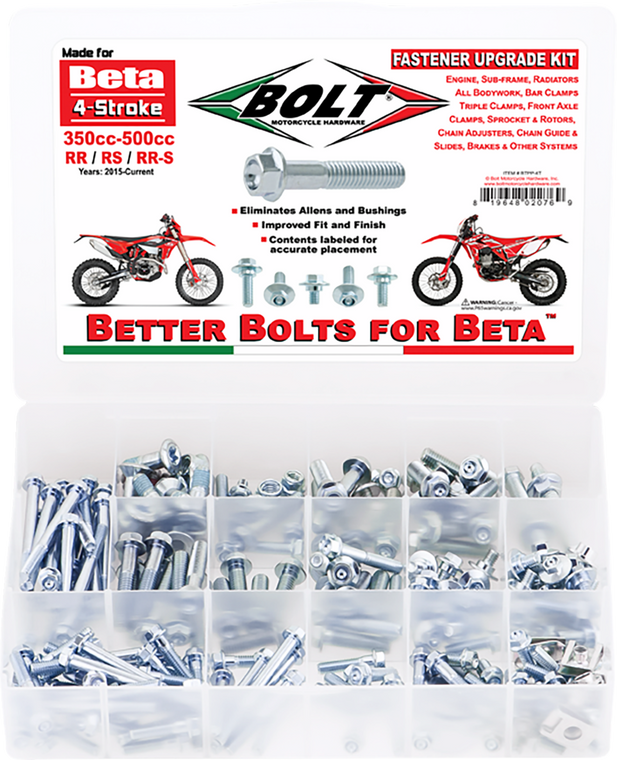 Bolt - Pro Pack Fasteners For Beta 4-stroke - BTPP-4T