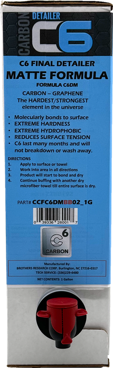 Cycle Care Formulas - Formula C6 Matte Graphene Detailer Bnb - CCFC6MBB02_1G