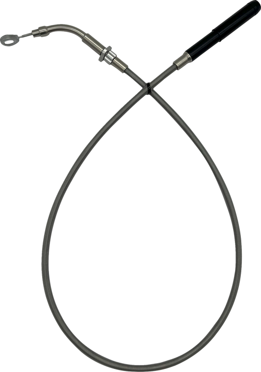 Fat Baggers Inc. - Ez Install Upper Cltch Cbl +4" Fltr Flhx Models 21-23 Braid - 118004