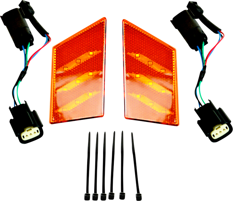 Show Chrome - Gold Aura Turn Signal Light Amber Slingshot - 44-112