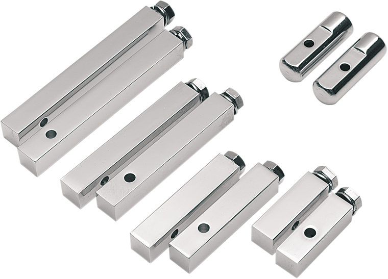 Drag Specialties - Footpeg Bars - 4" - 5/8" Square Footpeg Mounting Blocks - 17-0463SC2