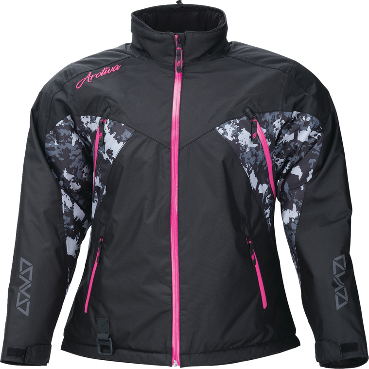 Arctiva - Jacket Wmn Pivot 7 Bk/gy/pk Camo Sm -