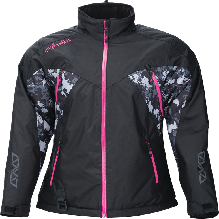 Arctiva - Jacket Wmn Pivot 7 Bk/gy/pk Camo 2xl -