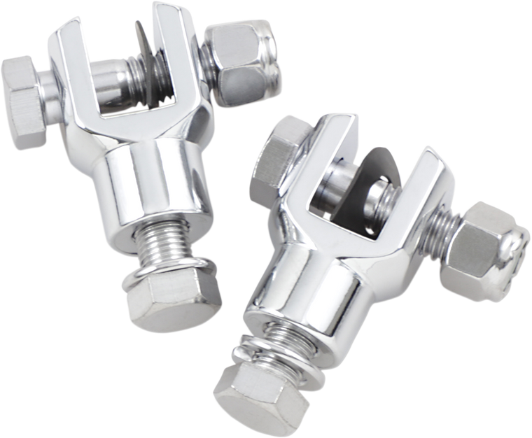 Drag Specialties - Footpeg Clevis - 3/8-24" - Replacement Chrome Footpeg Clevis Mounts - 17-0425-C-BC202