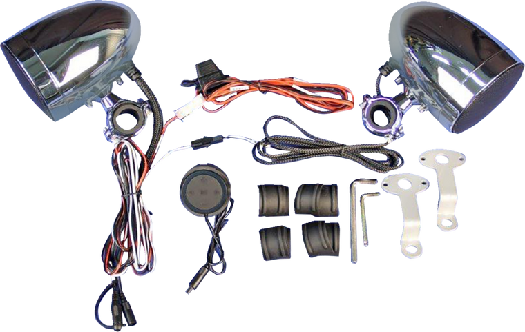 J & M - Amp Speaker Kit Handlebar Mount Bluetooth Control - MHAS-BLU3 J & M - Amp Speaker Kit Handlebar Mount Bluetooth Control - MHAS-BLU3