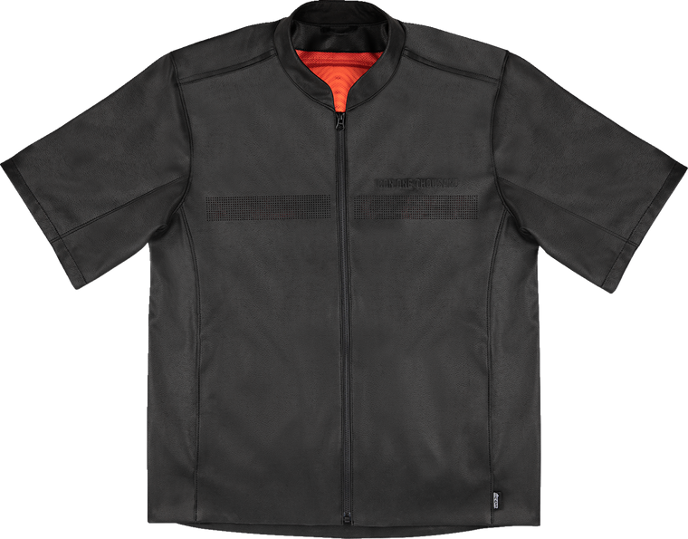 Icon - Jacket Short Track Bk Lg -
