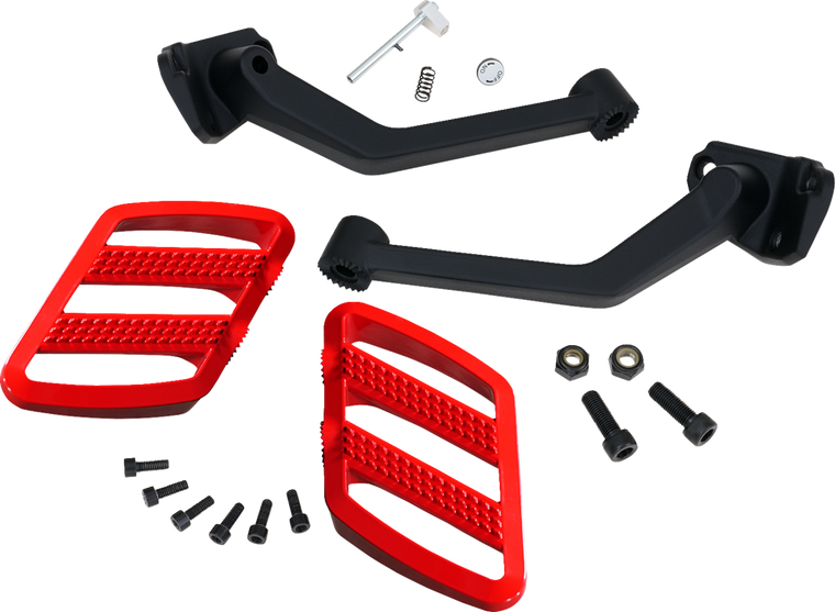 Show Chrome - Combat Passenger Boards Can-am Ryker Red - 41-428RD