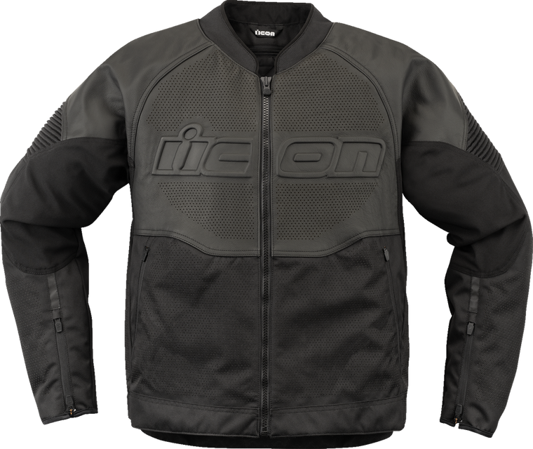 Icon - Jacket Overlord3 Leather Bk Sm -