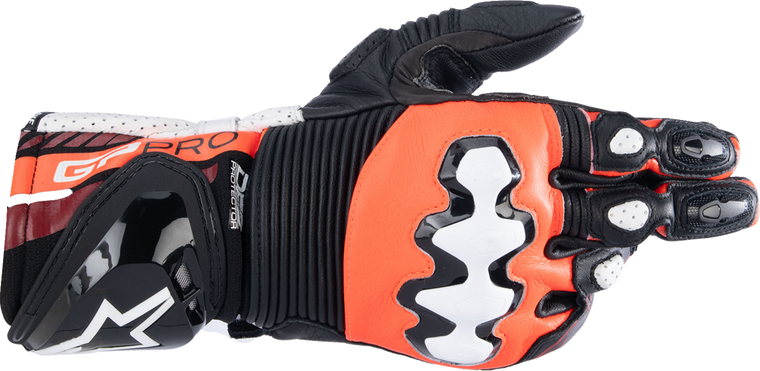 Alpinestars - Gp Pro V4 Glove Blk/rd Fluo/wht Xl - 3556724-1321-XL