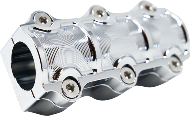 Kodlin Usa - Riser & Clamp Big Block Chrome - K55119 Kodlin Usa - Riser & Clamp Big Block Chrome - K55119