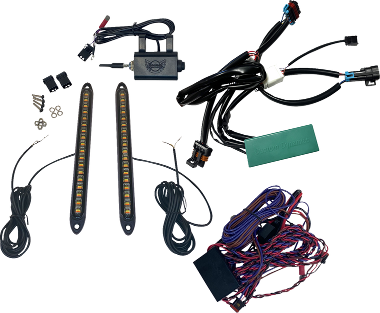 Custom Dynamics - Turn Signal Kit Front & Rear Rzr - CD-SXS-RZR3