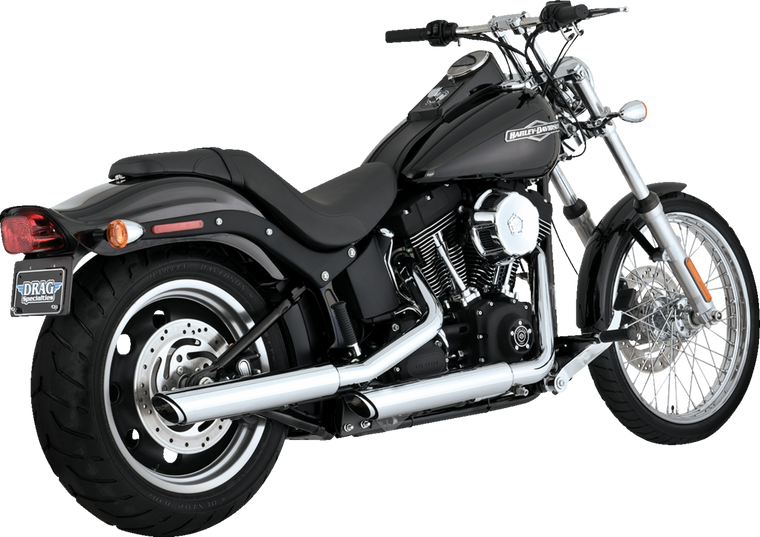 Vance & Hines - Mufflers 3" Twin Slash Chrome Softail - 16834