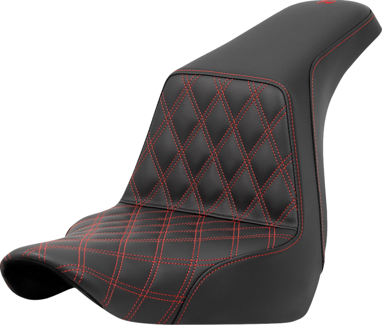 Saddlemen - Seat Step Up Ls Driver Red Stitch - A818-29-172RED