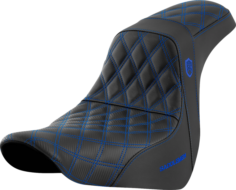 Saddlemen - Seat Sdc Perf Gripper Blue Stitch - SC81829BLU