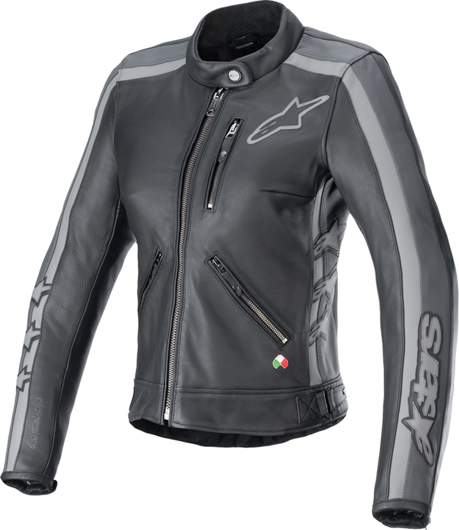 Alpinestars - Stella Dyno Lthr Jkt Blk/gry Xs - 3113924-1296-XS
