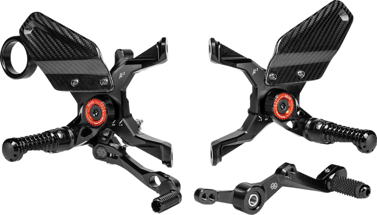 Gilles Tooling - Rearsets Mue2 Bmw Blk - MUE2-BM05-B