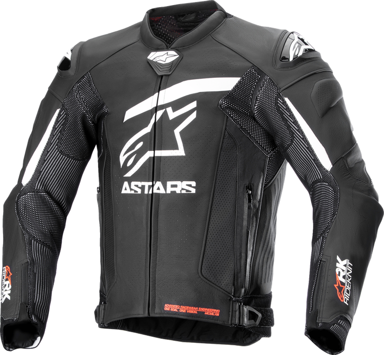 Alpinestars - Gp Pls V4 Rdknt Lthr Jkt Blk/wht 58 - 3100324-12-58