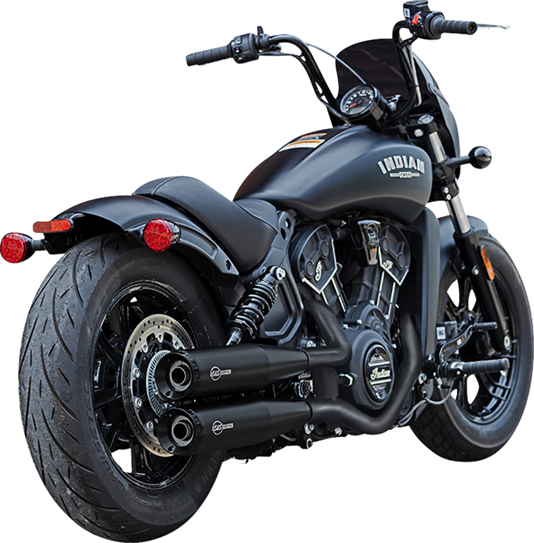 S&s Cycle - Muffler Slip-on Grand National Black 50 State Scout 2015-23 - 4110-266