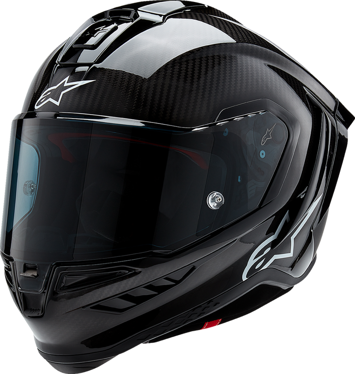 Alpinestars - S-r10 Solid Helmet Blk Carb M&g Xl - 8200124-1902-XL