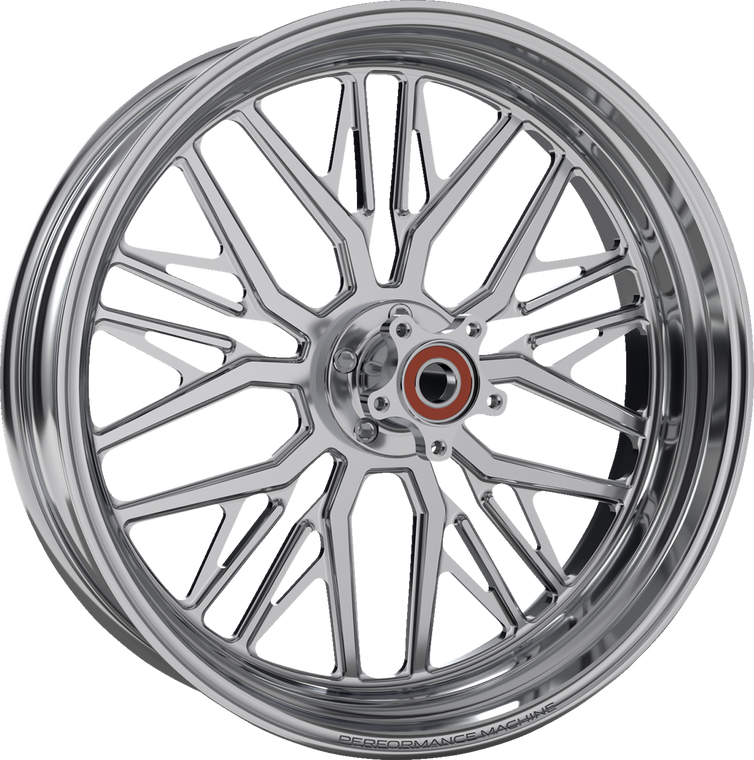 Performance Machine (pm) - Wheel Rear Nivis 18x5.5 Abs Cc Platinum Flh/t 2009-2023 - 1269-7814R-NVSAP-BMP