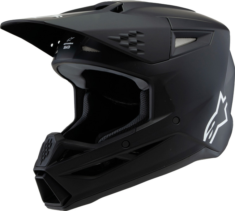 Alpinestars - Sm3 Youth Solid Helmet Black Matte Ys - 8302225-110-YS