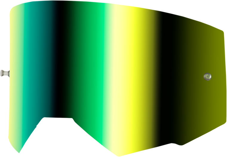 Fly Racing - Single Lens W/ Post Adult W/ Iridescent Grn Mirror Lens - 37-5414