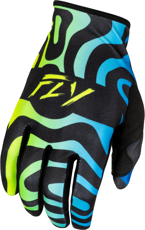 Fly Racing - Lite Zen Gloves Black/blue/hi-vis Md - 378-740M