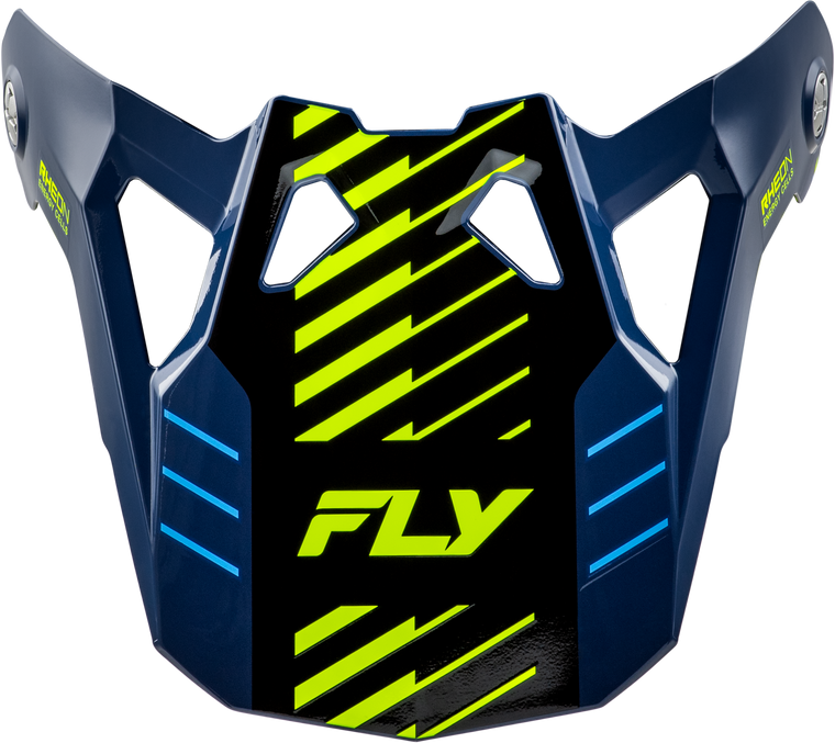 Fly Racing - Formula Cp Slice Visor Navy/hi-vis/white Yl-s - 73-0056