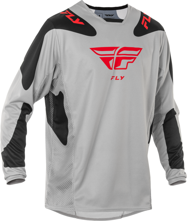 Fly Racing - Kinetic Sym Jersey Light Grey/red/black Sm - 378-420S