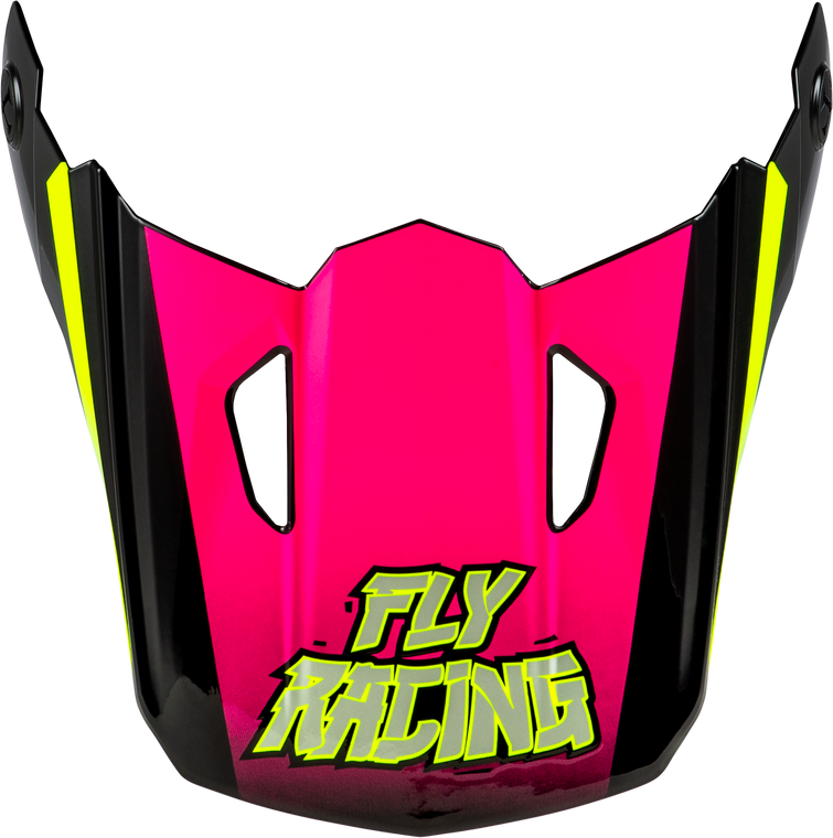 Fly Racing - Youth Kinetic Scorched Helmet Visor Neon Pnk/hivis/blk Ys-yl - 73-8675