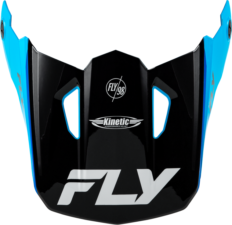 Fly Racing - Kinetic Rally Helmet Visor Blue/black/white Xl/2x - 73-8683
