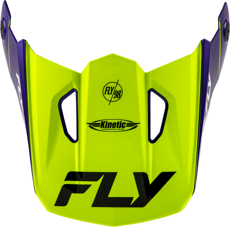 Fly Racing - Kinetic Rally Helmet Visor Hi-vis/blue/black Xs/sm - 73-8684