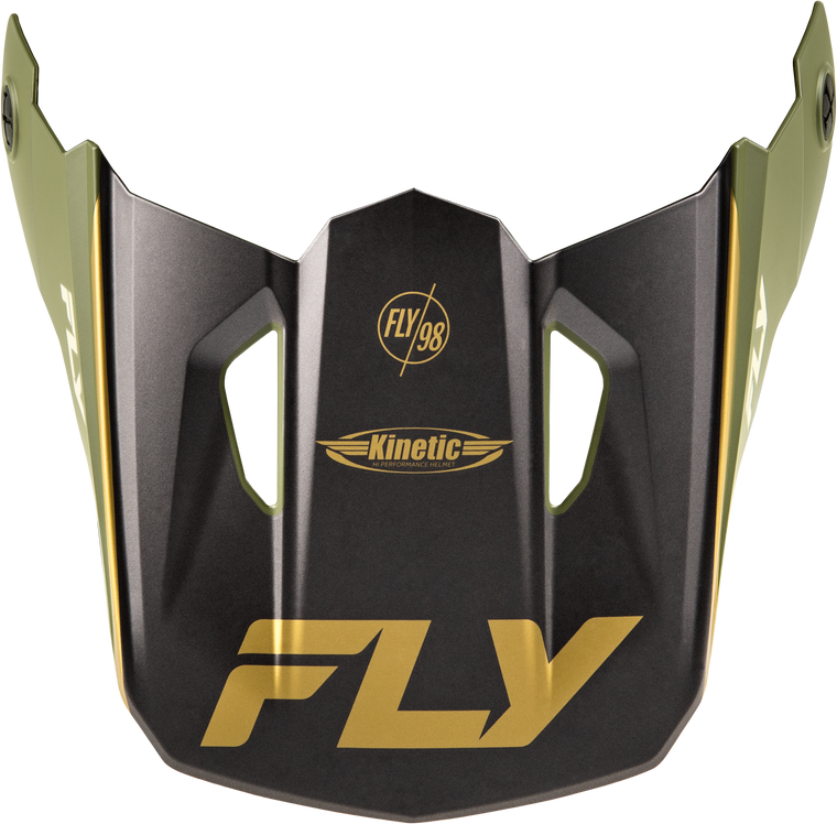 Fly Racing - Kinetic Rally Helmet Visor Matte Moss Gry/khaki/wht Md/lg - 73-8688