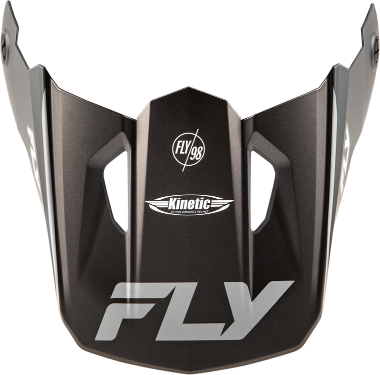 Fly Racing - Kinetic Rally Helmet Visor Matte Grey/black/white Xs/sm - 73-8690