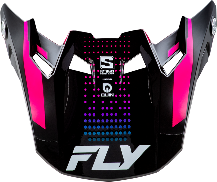 Fly Racing - Formula S Carbn Protocol Visor Black Carbon/blue/pink Xl/2x - 73-4480