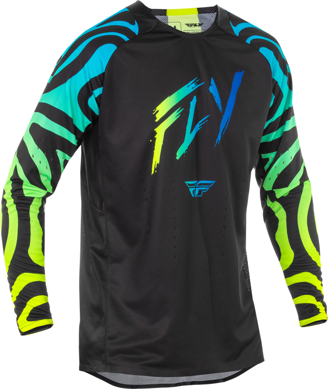 Fly Racing - Evolution  Dst Zen Jersey Black/blue/hi-vis Md - 378-124M