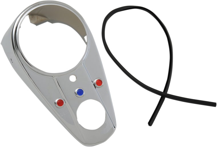 Drag Specialties - Three-Light Dash Cover - Chrome - Three-Light Dash Cover - 70721