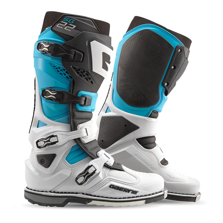 Gaerne - Sg-22 Boots Le White/black/light Blue 10 - 2262-003-44.5 Gaerne - Sg-22 Boots Le White/black/light Blue 10 - 2262-003-44.5