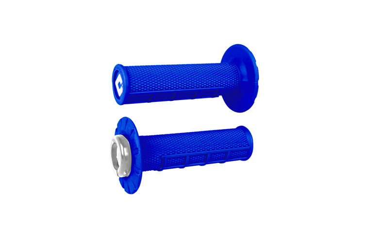 Odi - Atv Half Waffle V2.1 Grip Bright Blue/silver - J33HWU-S