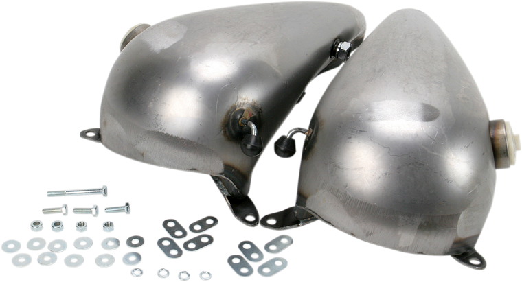 Drag Specialties - Fat Bob Gas Tank with Twist-Lock Gas Cap - 3.5 Gallon - Vintage Fat Bob Tank - 011275-BX36