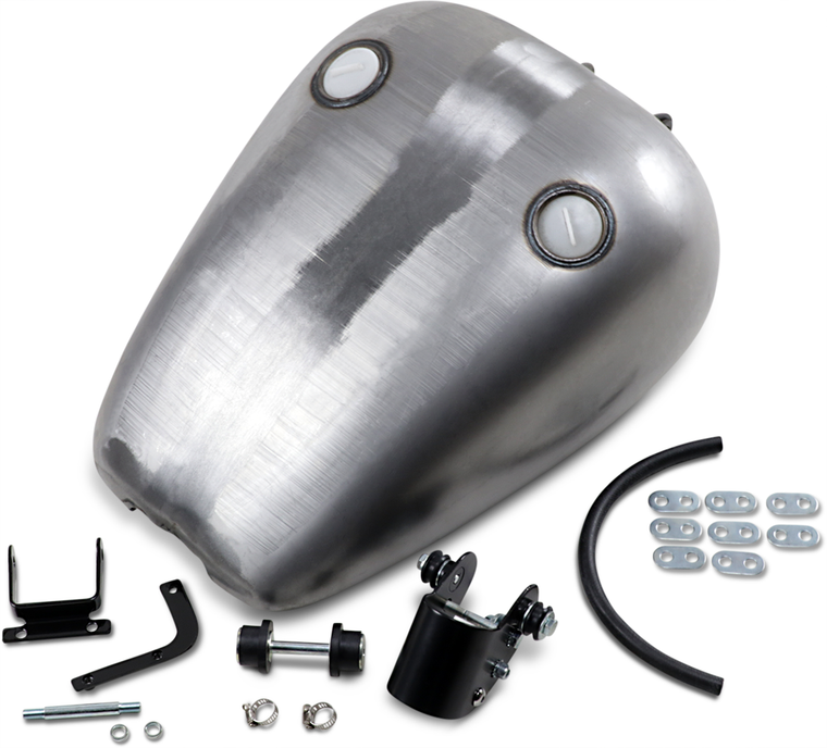 Drag Specialties - Screw-In Cap Quickbob Gas Tank - Quickbob Rubber-Mount Gas Tank for Sportster - 011651-BX38