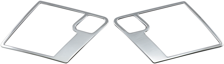 Parts Unlimited - Speaker Accent Trim - Chrome - Front - Front Speaker Accent Trim - 45-8514-BC7