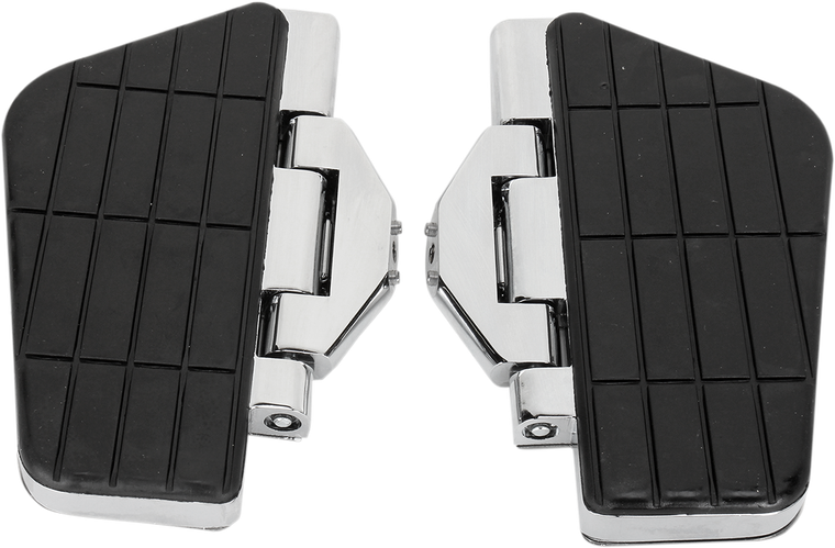 Parts Unlimited - Engine Guard Boards - Chrome - Offset Engine-Guard Cruise Boards - 720221-BX1