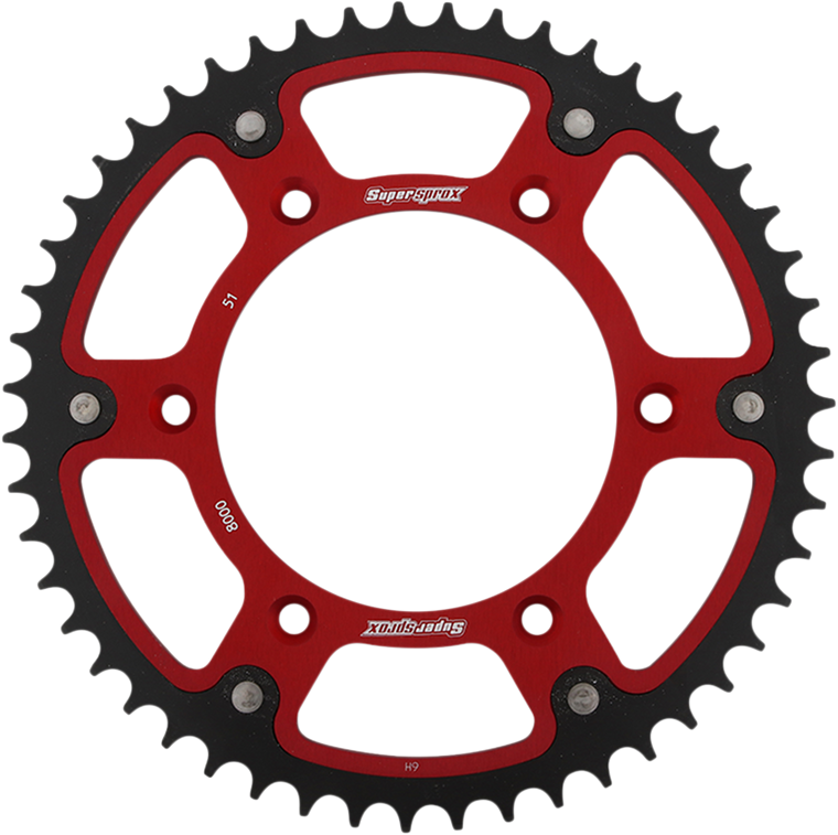 Supersprox - Sprocket Stealth 51t Red - RST-8000-51-RED